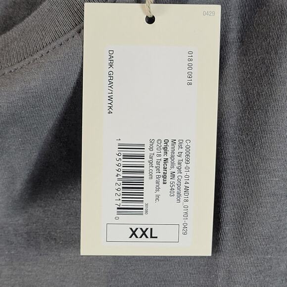 A New Day Lightweight Short Sleeve Tee, 3 Pack, Black, Sz XXL, NWT - Picture 4 of 6